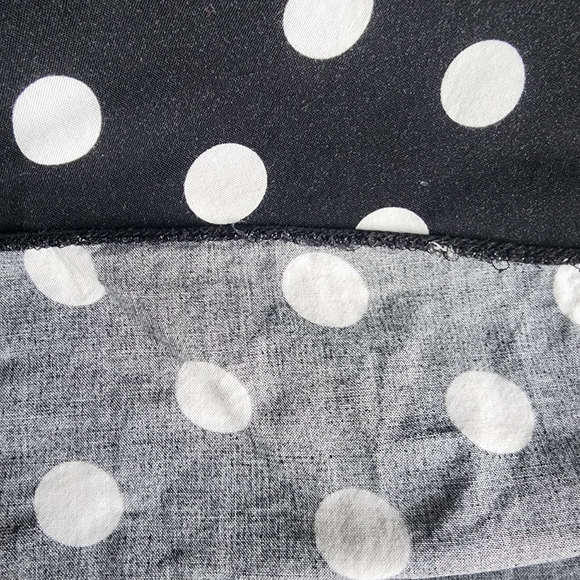 Evans pre-loved plus-size button front dress. Black white polka-dots Size 20US - Picture 16 of 16
